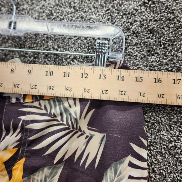 6/$30 Raya Sun small NWT brown floral boarding shorts - Picture 5 of 10
